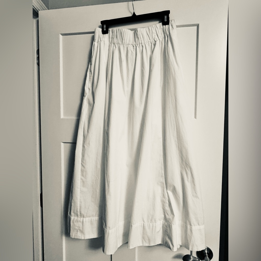 Abercrombie & Fitch White Tiered Maxi Skirt